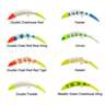 Yakima Bait Hawg Nose FlatFish Double Hook Trolling Lure - Metallic Lime Chart Wing Duck Fan, 1-4/5oz, 5-1/2in - Metallic Lime Chart Wing Duck Fan