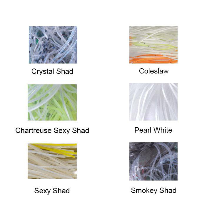 Yakima Hilderbrandt Premium Silicone Soft Bait Skirt - Pearl White - Pearl White Yakima Hilderbrandt Premium Silicone Soft Bait Skirt - Pearl White - Pearl White