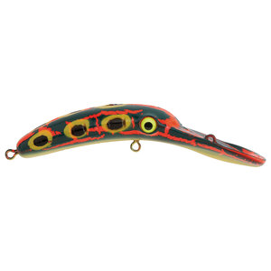 Yakima Bait Mag Lip 3.5 Trolling Lure - Bleeding Frog with Pearl Belly, 1/3oz, 3-1/2in
