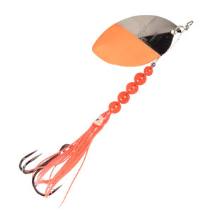 Yakima Mulkey's Guide Flash Lure Component - Nickel Flame, 4-1/2in