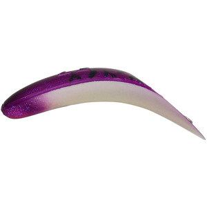 Yakima Bait Original FlatFish U20 Trolling Lure - Glitter Purple/Luminous Fire Tail, 0.35oz, 3-1/4in