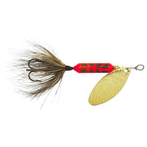 Yakima Original Rooster Tail Inline Spinner - Flame Coachdog, 1/16oz, 2in