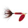 Yakima Rooster Tail Inline Spinner - Florescent Red/Black Tiger, 3/8oz, 3in - Florescent Red/Black Tiger