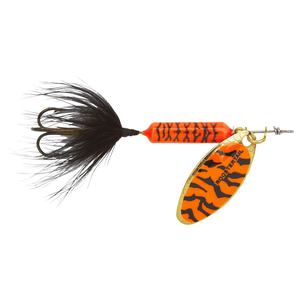 Yakima Original Rooster Tail Inline Spinner - Orange Tiger, 1/16oz, 2in