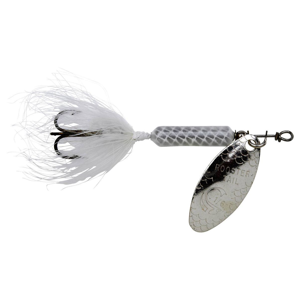 Yakima Rooster Tail Inline Spinner - White, 3/8oz, 3in - White Yakima Rooster Tail Inline Spinner - White, 3/8oz, 3in - White
