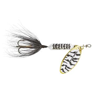 Yakima Original Rooster Tail Inline Spinner - White/Black Tiger, 1/16oz, 2in