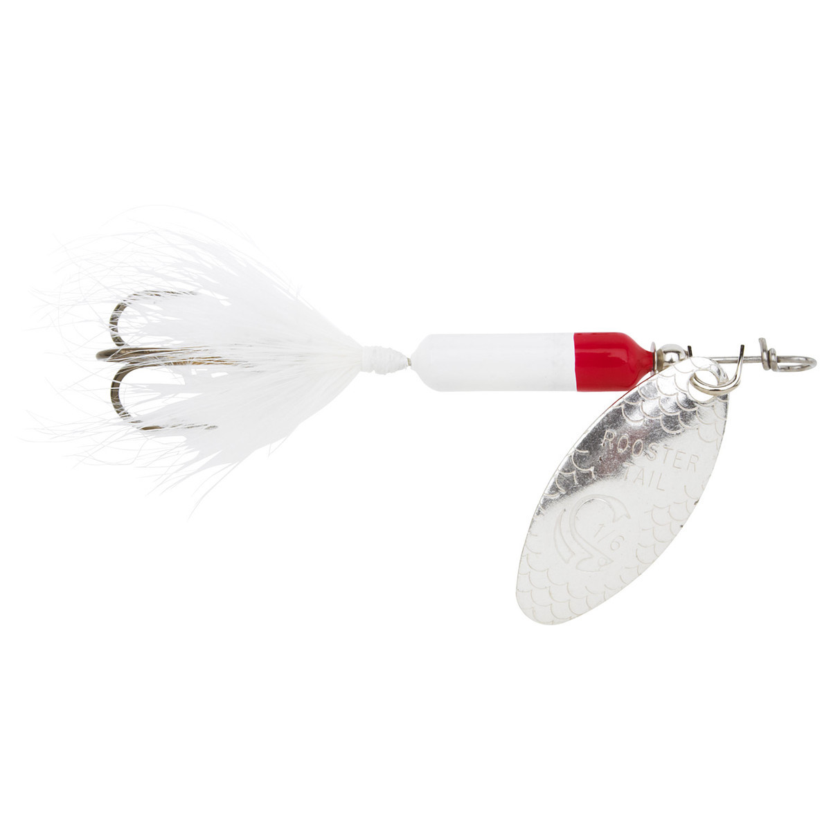 Yakima Rooster Tail Inline Spinner - White/Red, 3/8oz, 3in - White/Red Yakima Rooster Tail Inline Spinner - White/Red, 3/8oz, 3in - White/Red