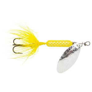 Yakima Original Rooster Tail Inline Spinner - Yellow, 1/16oz, 2in