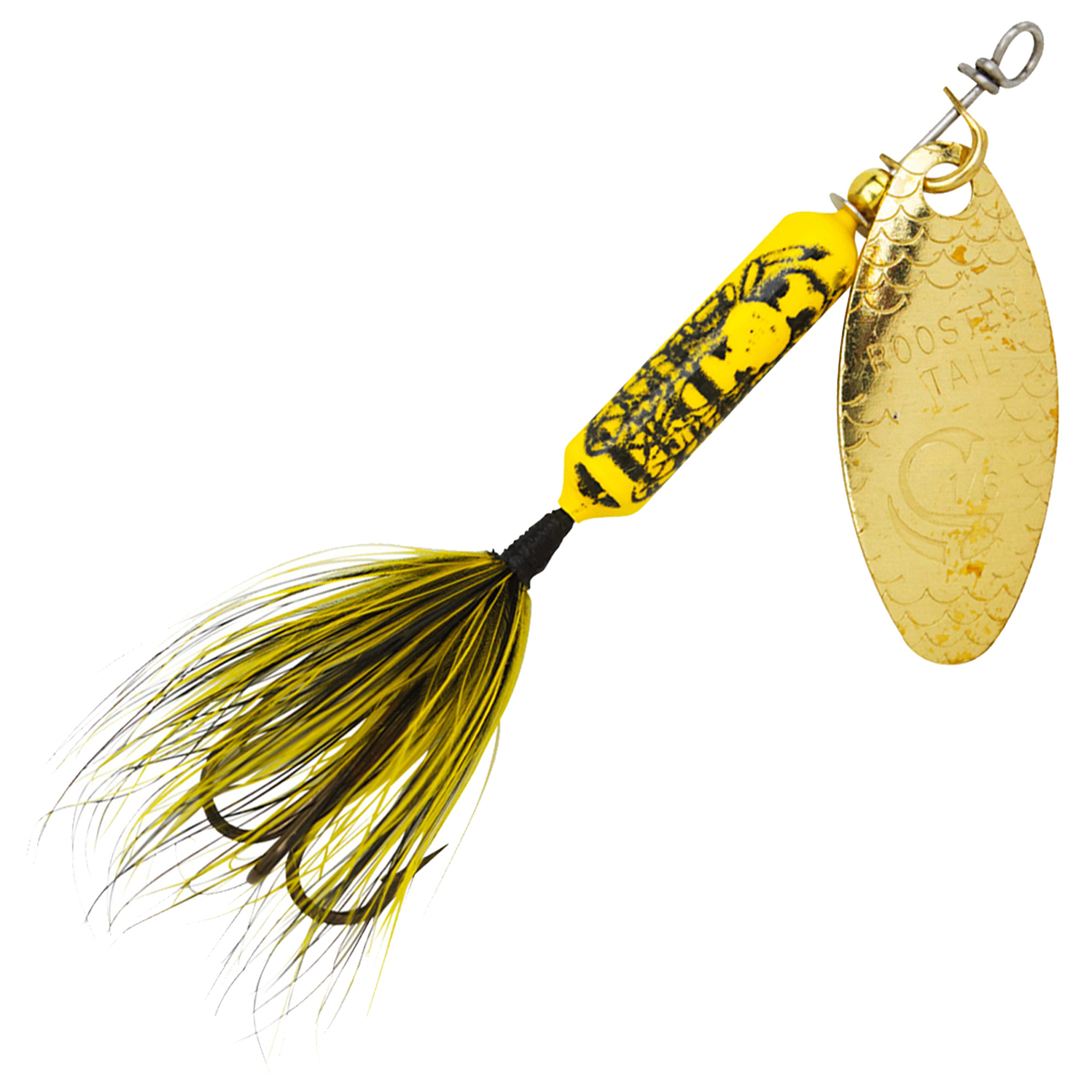 Yakima Rooster Tail Inline Spinner - Bumble Bee, 1/8oz, 2-1/4in - Bumble Bee Yakima Rooster Tail Inline Spinner - Bumble Bee, 1/8oz, 2-1/4in - Bumble Bee