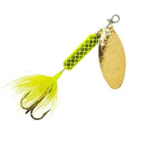 Yakima Rooster Tail Inline Spinner - Chartreuse, 1/8oz, 2-1/4in