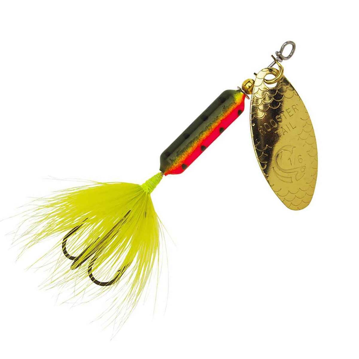Yakima Rooster Tail Inline Spinner - Fire Tiger, 1/8oz, 2-1/4in - Fire Tiger Yakima Rooster Tail Inline Spinner - Fire Tiger, 1/8oz, 2-1/4in - Fire Tiger