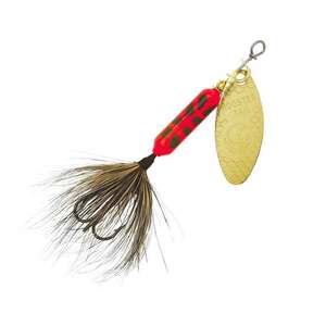 Yakima Rooster Tail Inline Spinner - Fluorescent Coach Dog, 1/8oz, 2-1/4in