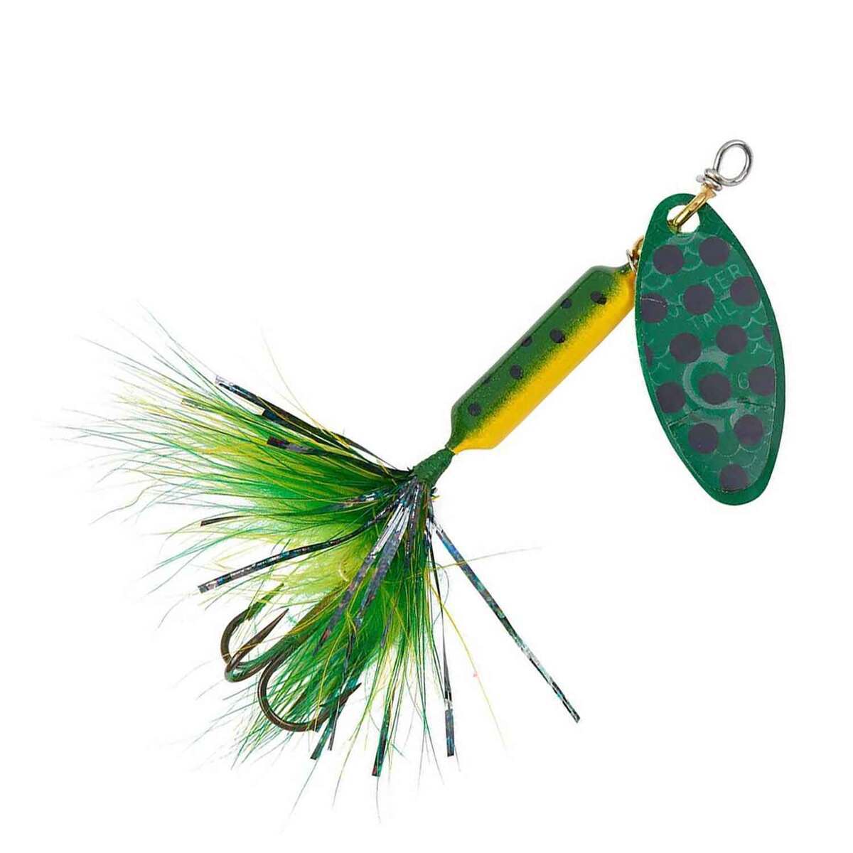 Yakima Rooster Tail Inline Spinner - Frog Spot, 1/8oz, 2-1/4in - Frog Spot Yakima Rooster Tail Inline Spinner - Frog Spot, 1/8oz, 2-1/4in - Frog Spot