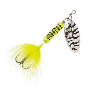 Yakima Rooster Tail Inline Spinner - Metallic Chartreuse Tiger, 1/8oz, 2-1/4in