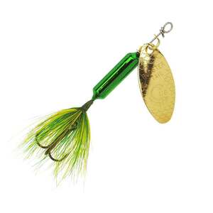 Yakima Rooster Tail Inline Spinner - Metallic Green, 1/8oz, 2-1/4in