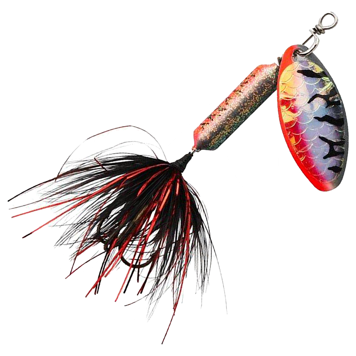 Yakima Rooster Tail Inline Spinner - Tinsel Nightmare Tiger, 1/8oz, 2-1/4in - Tinsel Nightmare Tiger Yakima Rooster Tail Inline Spinner - Tinsel Nightmare Tiger, 1/8oz, 2-1/4in - Tinsel Nightmare Tiger