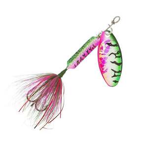 Yakima Rooster Tail Inline Spinner - Tinsel Rainbow Tiger, 1/8oz, 2-1/4in