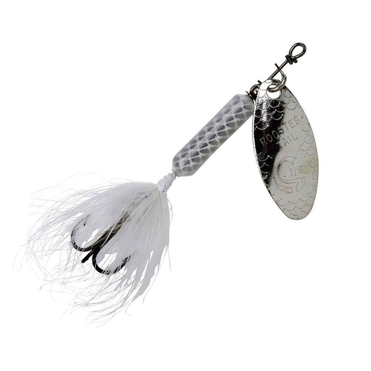 Yakima Rooster Tail Inline Spinner - White, 1/8oz, 2-1/4in - White Yakima Rooster Tail Inline Spinner - White, 1/8oz, 2-1/4in - White