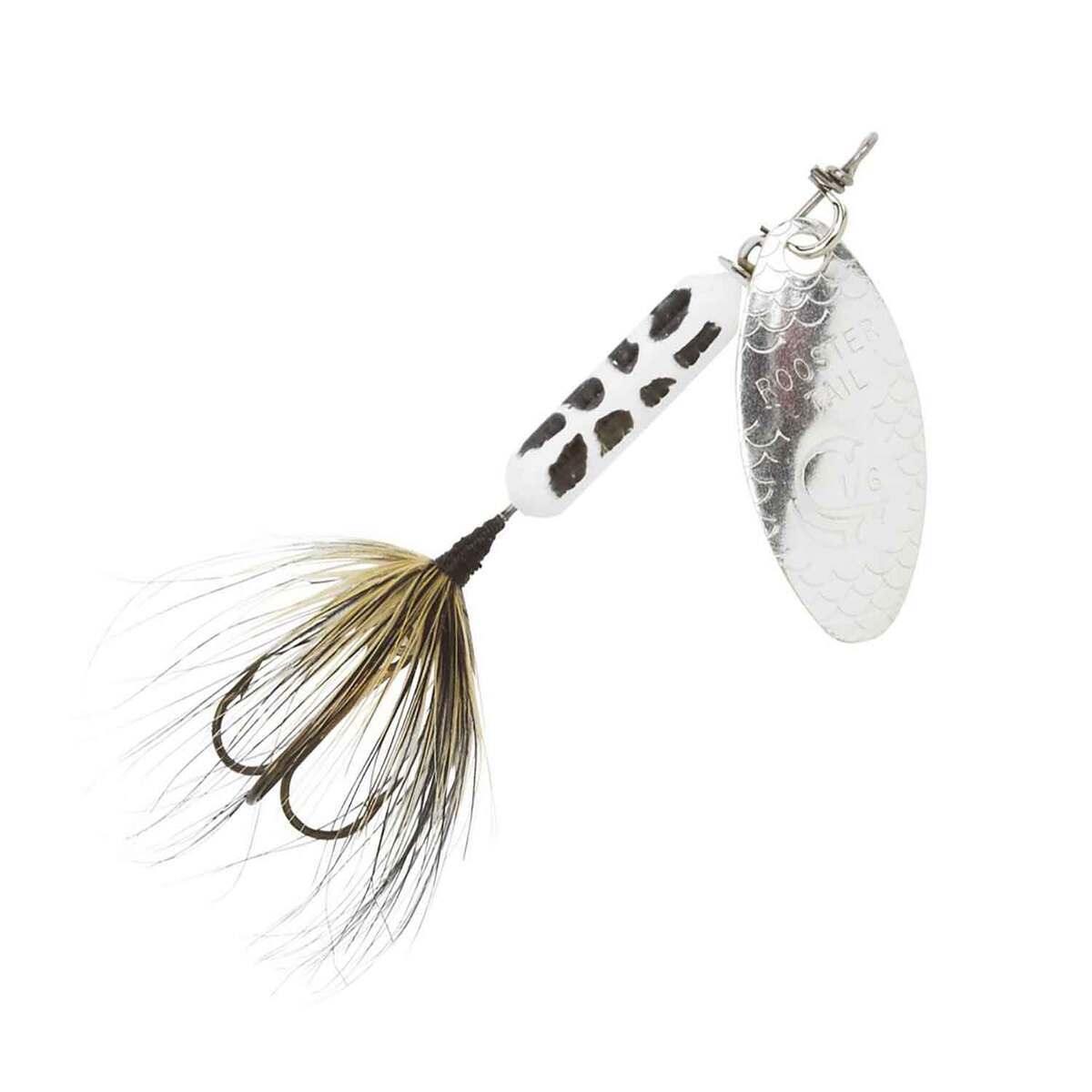 Yakima Rooster Tail Inline Spinner - White Coachdog, 1/8oz, 2-1/4in - White Coachdog Yakima Rooster Tail Inline Spinner - White Coachdog, 1/8oz, 2-1/4in - White Coachdog