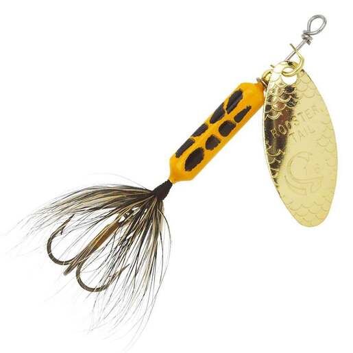 Yakima Bait Co. Worden’s Rooster Tail 1/4oz Inline Spinner – Black #6 Treble Hook