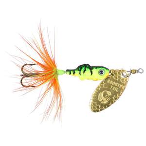 Yakima Rooster Tail Minnow Inline Spinner - Firetiger, 1/4oz, 3in