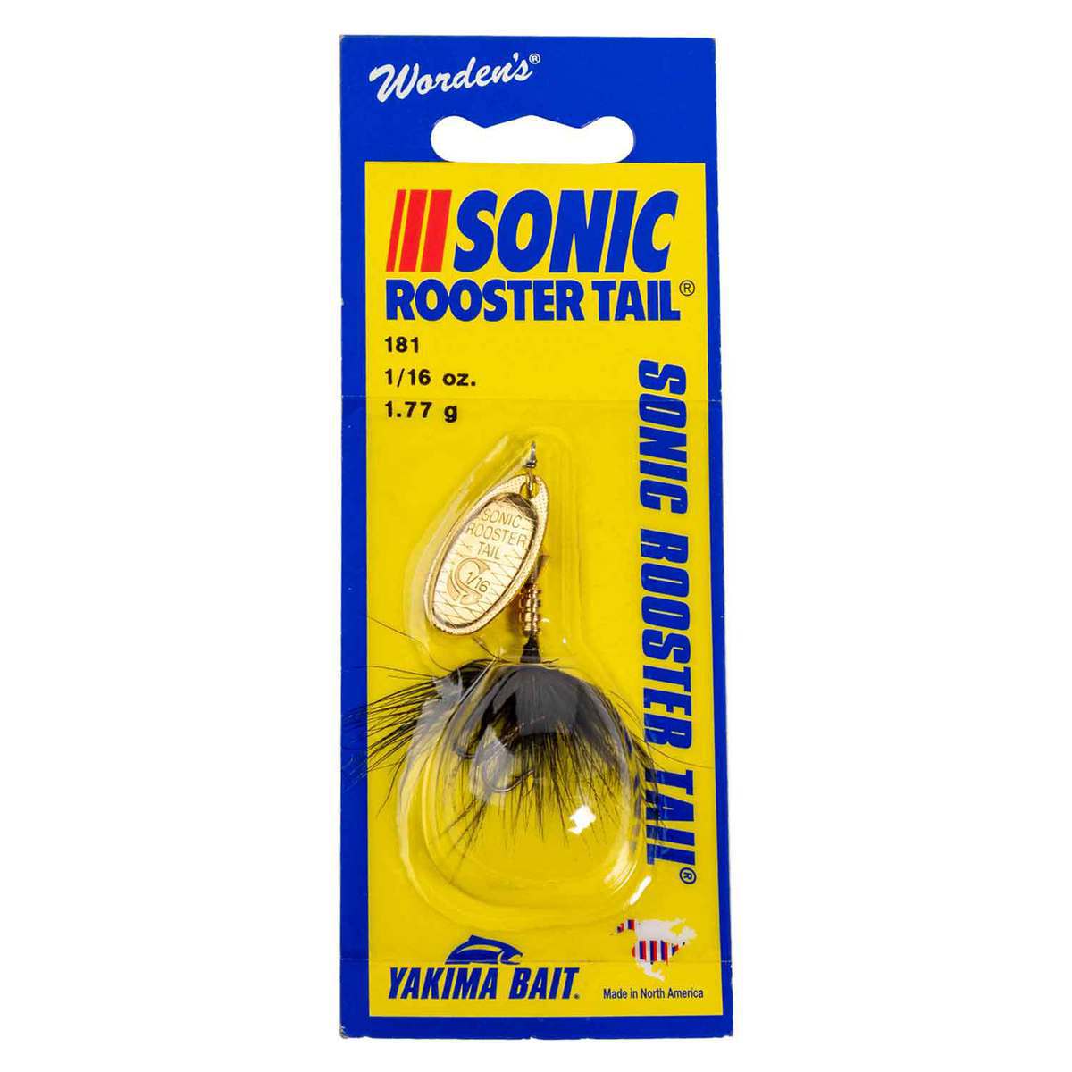 Yakima Sonic Rooster Tail In Line Spinner - Black/Brass, 1/16oz, 1-3/4in - Black/Brass Yakima Sonic Rooster Tail In Line Spinner - Black/Brass, 1/16oz, 1-3/4in - Black/Brass