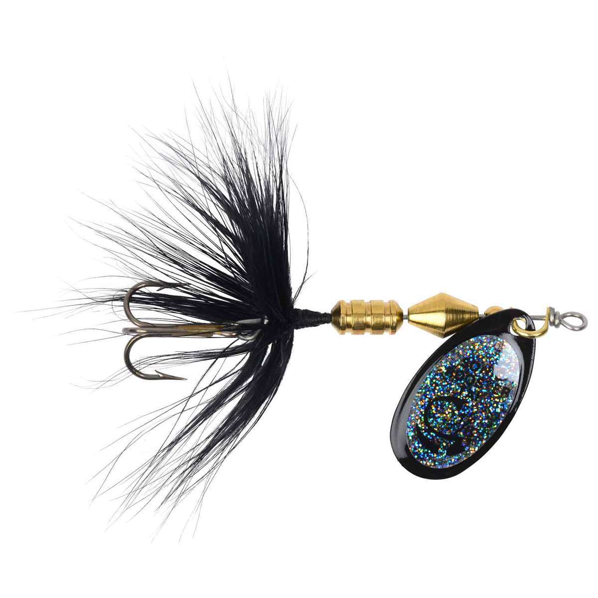 Yakima Sonic Rooster Tail Inline Spinner - Glitter Black, 1/8oz, 2-3/8in - Glitter Black Yakima Sonic Rooster Tail Inline Spinner - Glitter Black, 1/8oz, 2-3/8in - Glitter Black