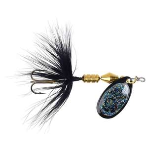 Yakima Sonic Rooster Tail Inline Spinner - Glitter Black, 1/8oz, 2-3/8in
