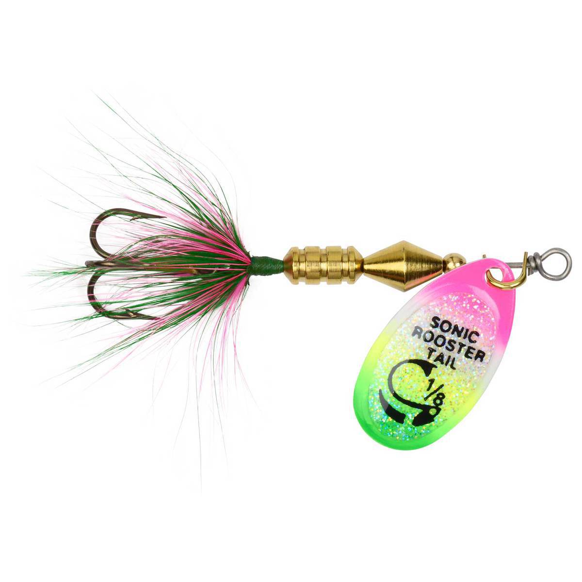 Yakima Sonic Rooster Tail Inline Spinner - Glitter Rainbow, 1/16oz, 1-3/4in - Glitter Rainbow Yakima Sonic Rooster Tail Inline Spinner - Glitter Rainbow, 1/16oz, 1-3/4in - Glitter Rainbow
