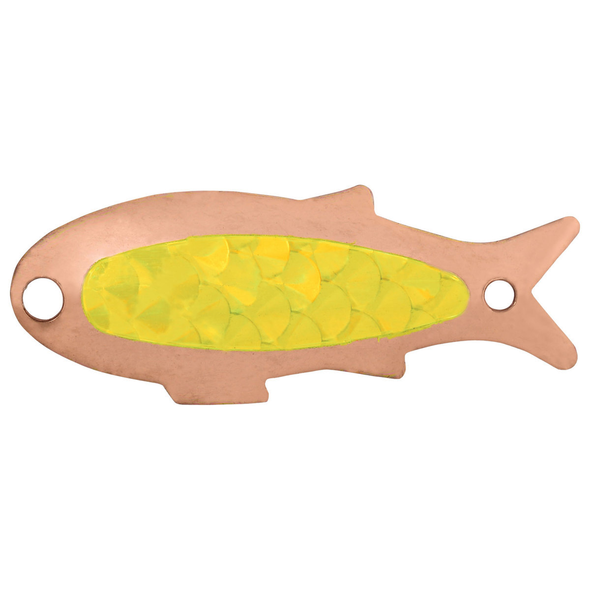 Yakima Triple Teazer Trolling Spoon - Copper/Chartreuse, 1/32oz, 1-3/16in - Copper/Chartreuse Yakima Triple Teazer Trolling Spoon - Copper/Chartreuse, 1/32oz, 1-3/16in - Copper/Chartreuse