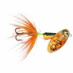 Yakima Vibric Rooster Tail Inline Spinner - Fire Tiger Mylar, 1/4oz, 2-1/2in