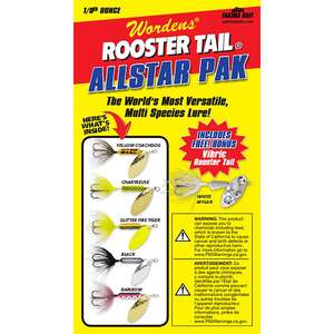 Yakima Wordens Rooster Tail Box Kit All Star Pak - Assorted, 1/8oz