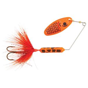 Yakima Wordens Super Rooster Tail Spinnerbait - Flame Coachdog, 1/8oz, 2-5/8in
