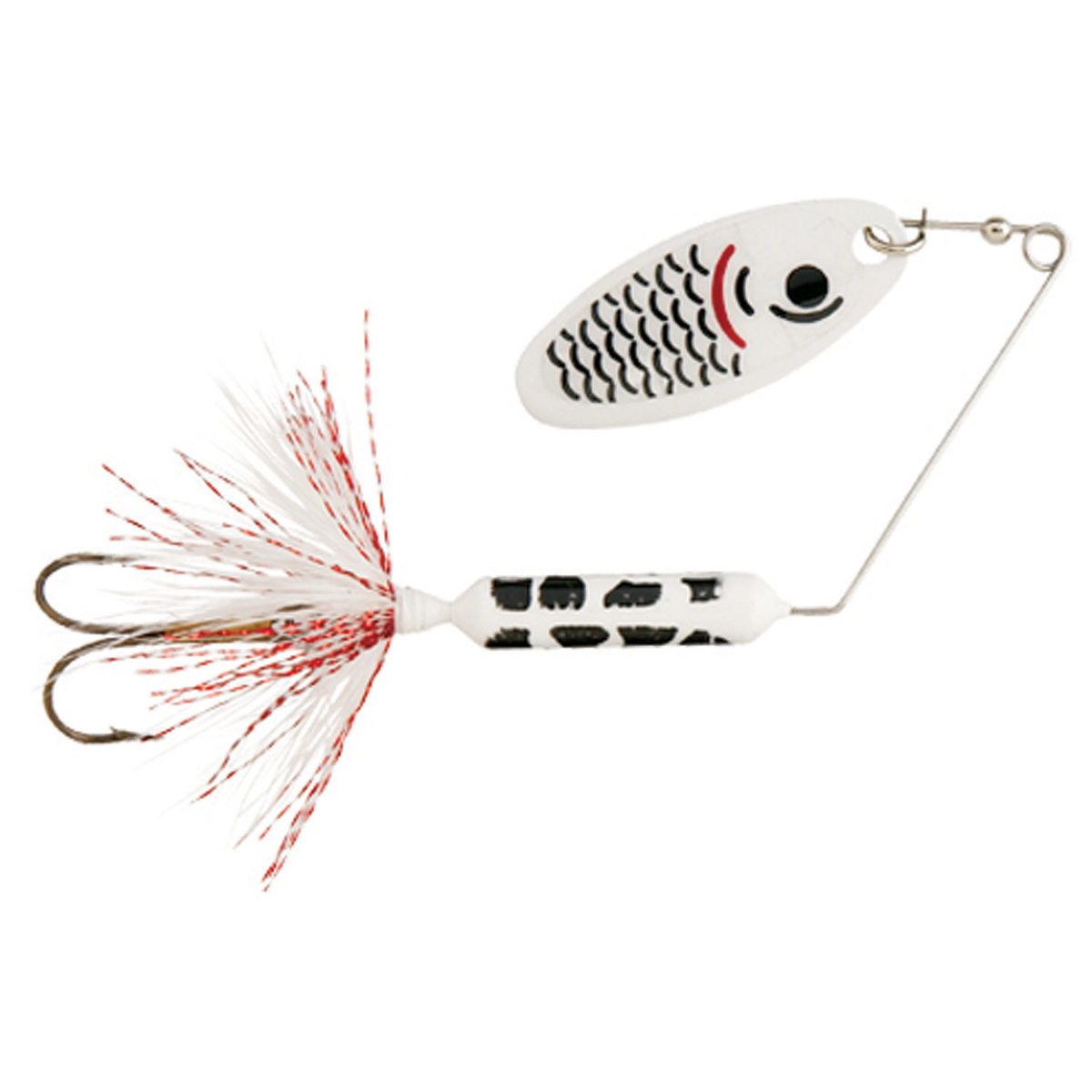 Yakima Wordens Super Rooster Tail Spinnerbait - White Coachdog, 1/8oz, 2-5/8in - White Coachdog Yakima Wordens Super Rooster Tail Spinnerbait - White Coachdog, 1/8oz, 2-5/8in - White Coachdog