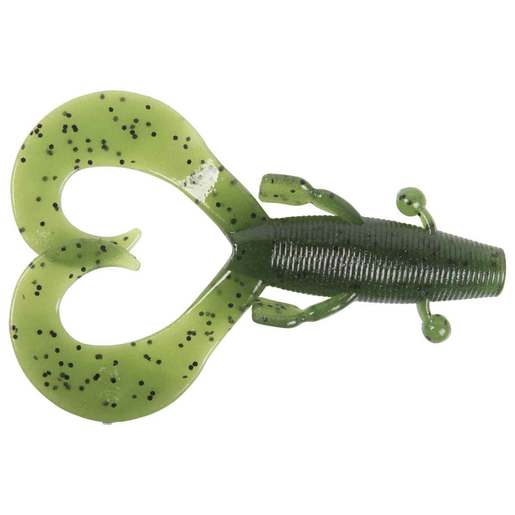 Yamamoto Cowboy Craw Creature Bait - Dark Green Pumpkin/Amber Laminate