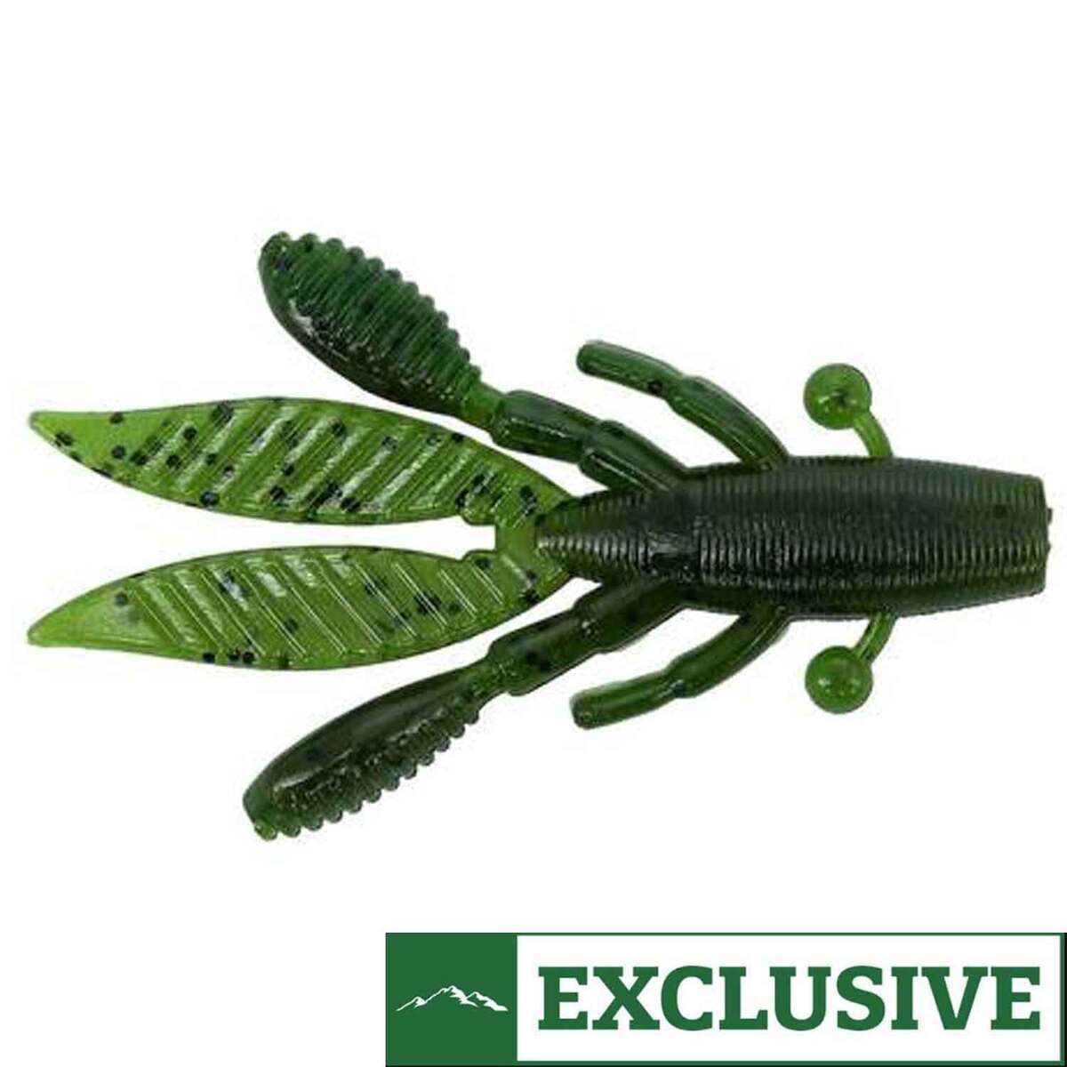 Yamamoto Flappin Hog Jr Creature Bait - Green Pumpkin/Watermelon, 2-3 ...