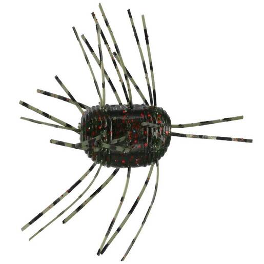 Yamamoto Fuzzy Nut Creature Bait - Green Pumpkin Black Flake