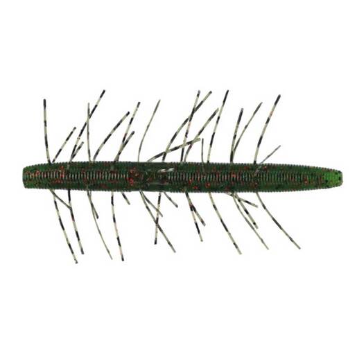Yamamoto Fuzzy Senko Creature Bait - Green Pumpkin Black Flake