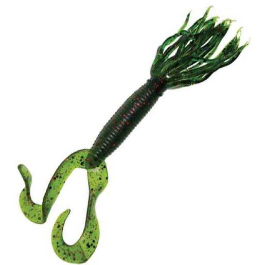 Yamamoto Double Tail Hula Grub – Watermelon / Large Black