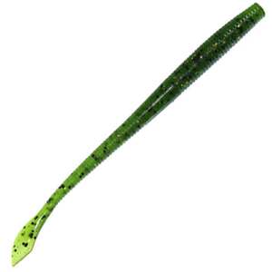 Yamamoto 5-Inch Kut Tail Worms - Watermelon / Black & Small Gold Flakes, 5in