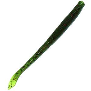 Yamamoto 3.5-Inch Kut Tail Worms - Watermelon / Large Black & Small Red, 3.5in