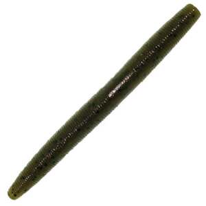 Yamamoto 4-Inch Senko Stick Bait - Green Pumpkin / Large Black Flakes, 4in