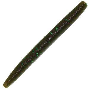 Yamamoto 4-Inch Senko Stick Bait - Green Pumpkin w/ Green & Purple Glitter, 4in
