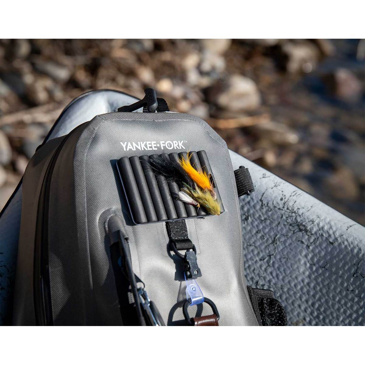 Yankee Fork Submersible Waterproof Fishing Sling Pack - 10L - Grey 10L Yankee Fork Submersible Waterproof Fishing Sling Pack - 10L - Grey 10L