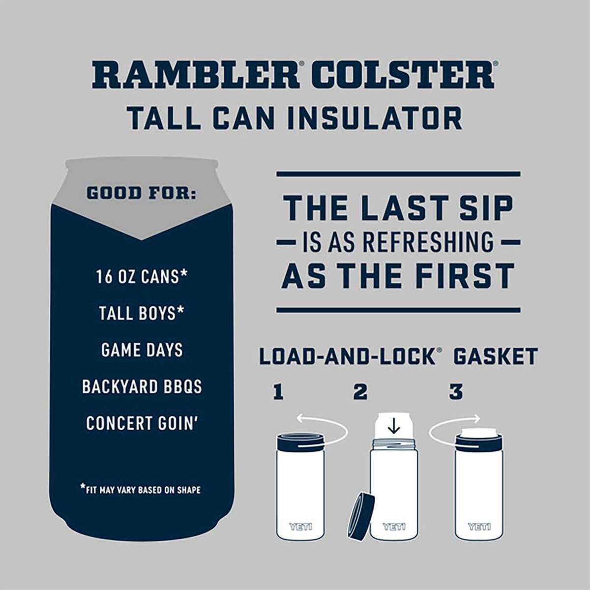 YETI Rambler 16oz Tall Can Colster Insulator YETI Rambler 16oz Tall Can Colster Insulator