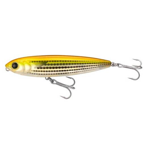 Yo-Zuri 3D Inshore Topknock Pencil Topwater Bait - Bone Silver No. 2 Treble Hook
