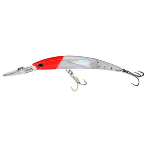 Yo Zuri Crystal 3D Minnow Deep Diver Jointed Deep Diving Crankbait - Red Head, 7/8oz, 5-1/4in, 10-13ft