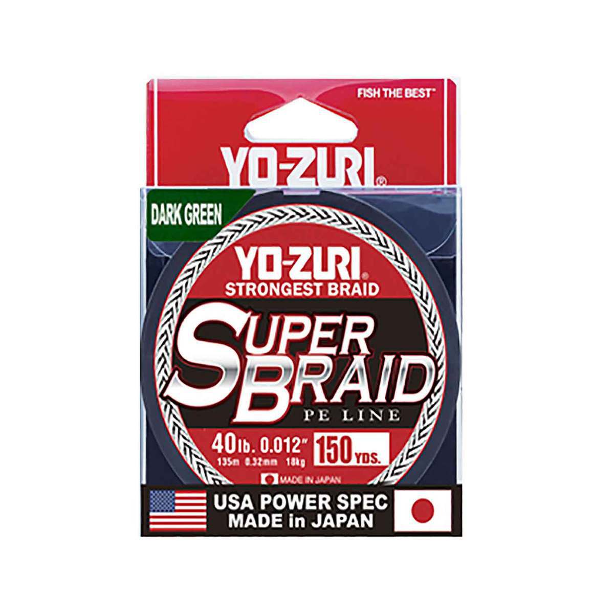 Yo-Zuri SuperBraid Dark Green / 10lb
