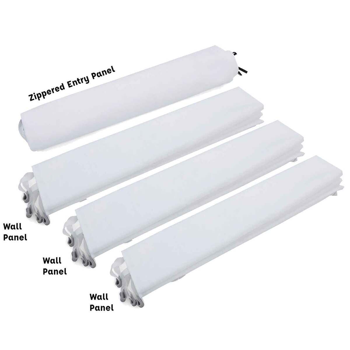 YOLI Deluxe Instant Canopy Four Panel Wall Kit - White - White YOLI Deluxe Instant Canopy Four Panel Wall Kit - White - White
