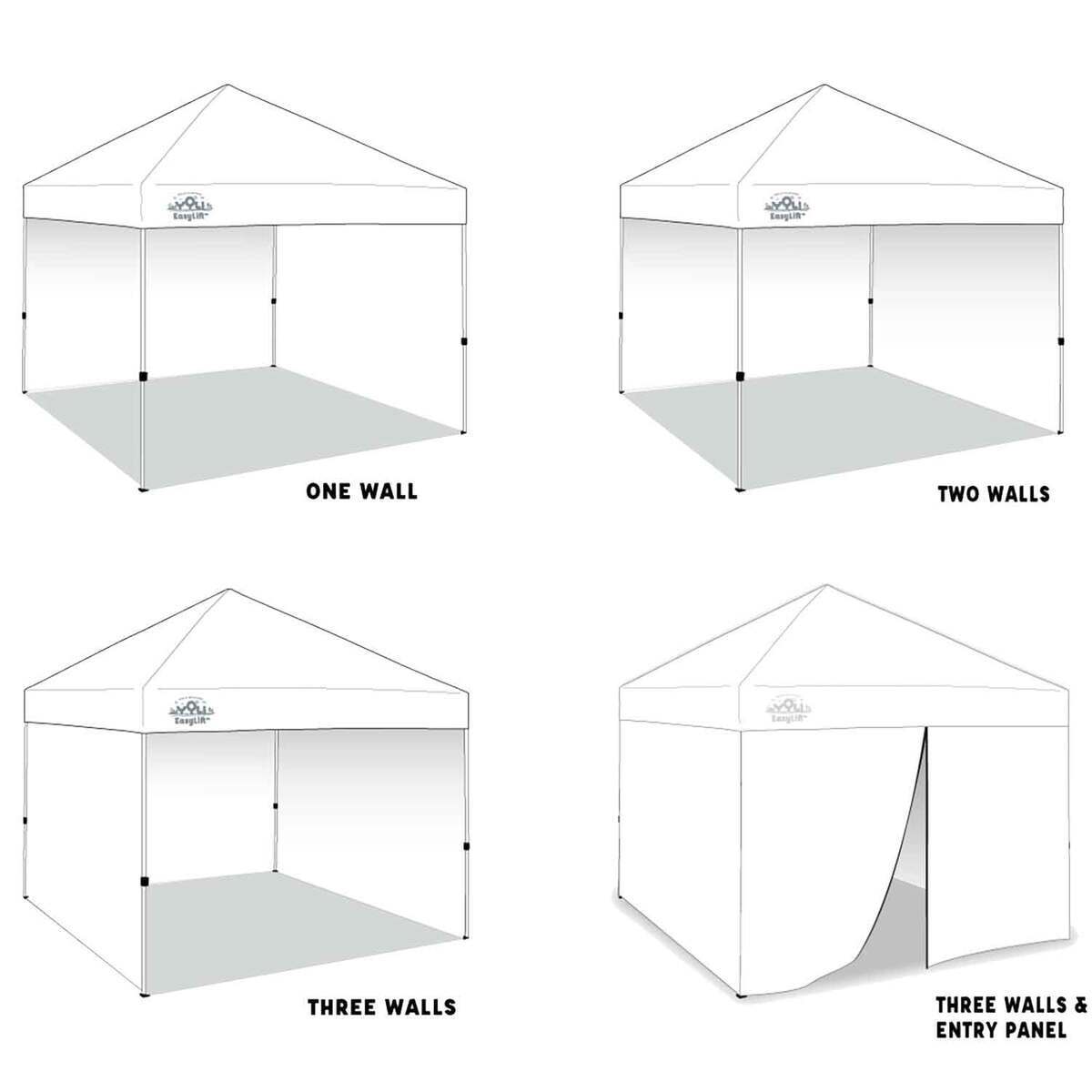 YOLI Deluxe Instant Canopy Four Panel Wall Kit - White | Sportsman's ...